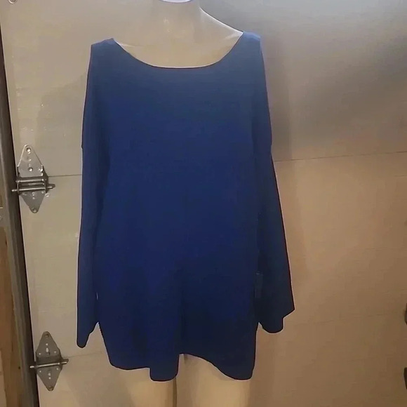 CYRUS COSMIC BLUE CREW NECK SWEATER SIZE 3X - Picture 1 of 5